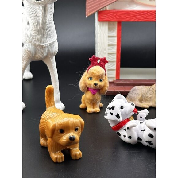 Vtg Modern Puppy In My Pocket Barbie Lot Of Dogs Dog Toys Figures Carrier - Picture 7 of 14